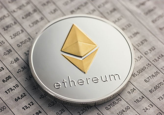 Representação da criptomoeda da rede Ethereum (ETH) Mercado Pago